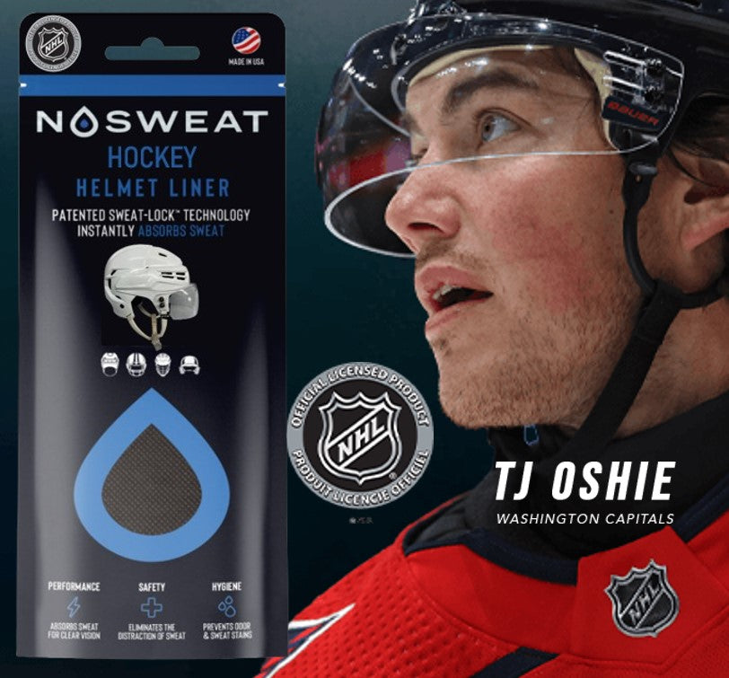 NHL© Officially Licensed Hockey Helmet Sweat Liners - NoSweat