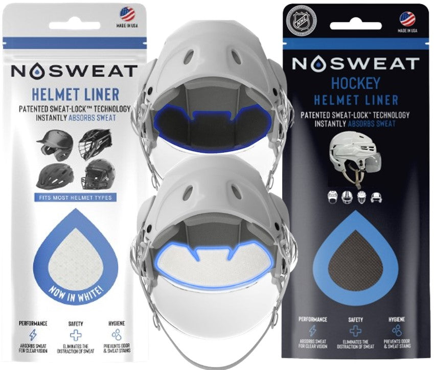 White & Black Sweat Liners - Patented SweatLock™ - NoSweat