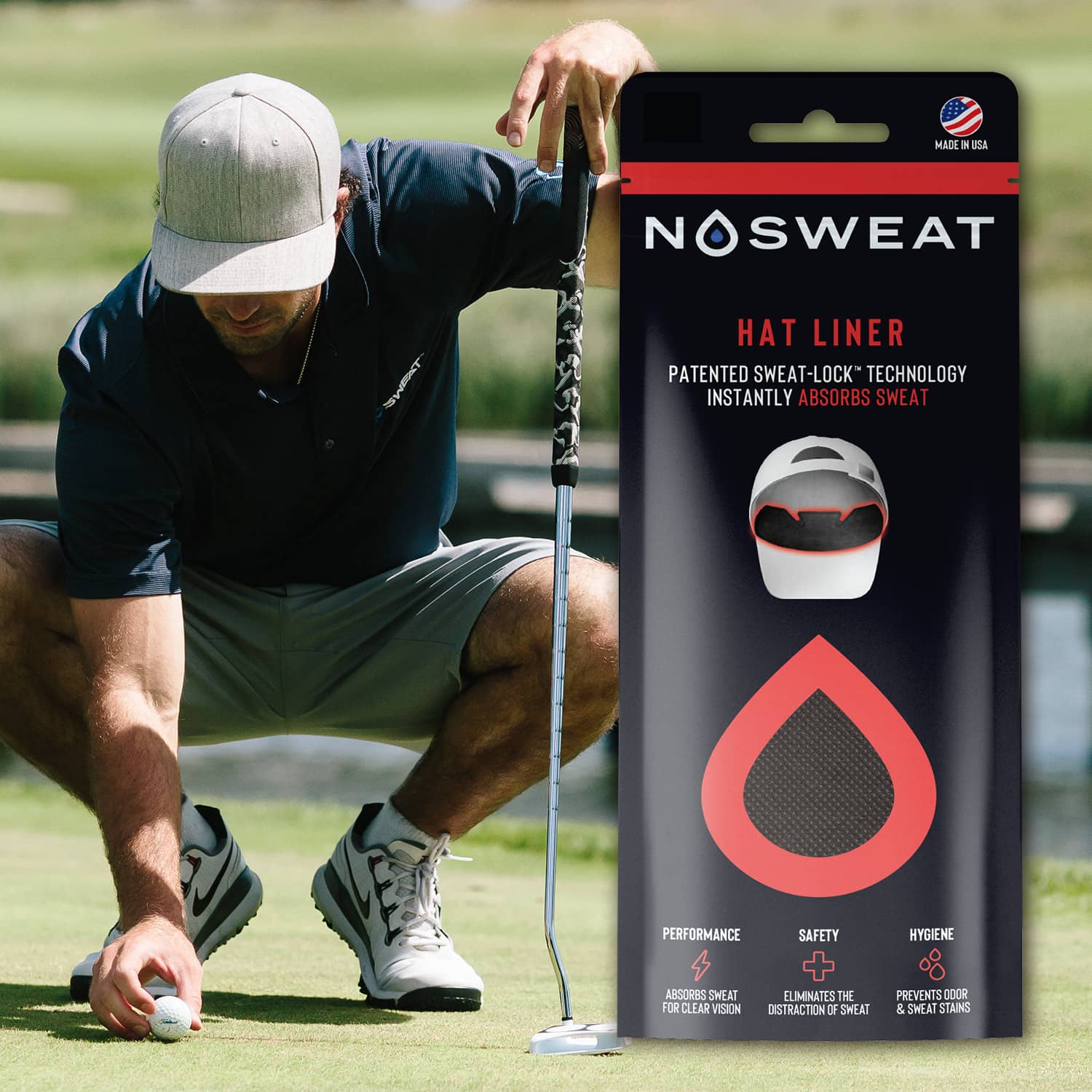 Golf Sweat Liners by NoSweat