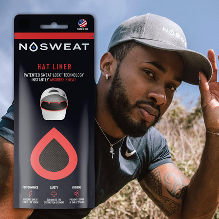 NoSweat Golf Hat Sweat Liner – Prevents Stains & Odor Patented Technology  Made in The USA