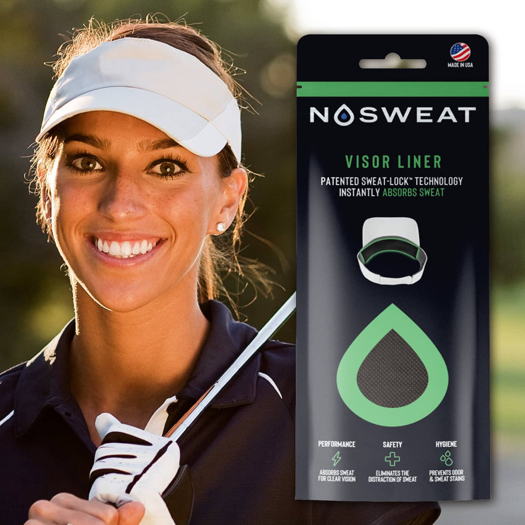 NoSweat® Patented SweatLock™ Liners - NoSweat visor liners