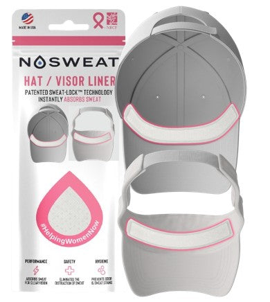 White Cap & Visor Liners in Support of National Breast Cancer Foundation® - NoSweat