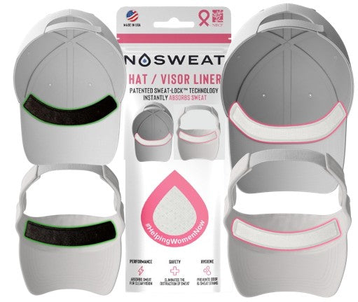 White Cap & Visor Liners in Support of National Breast Cancer Foundation® - NoSweat