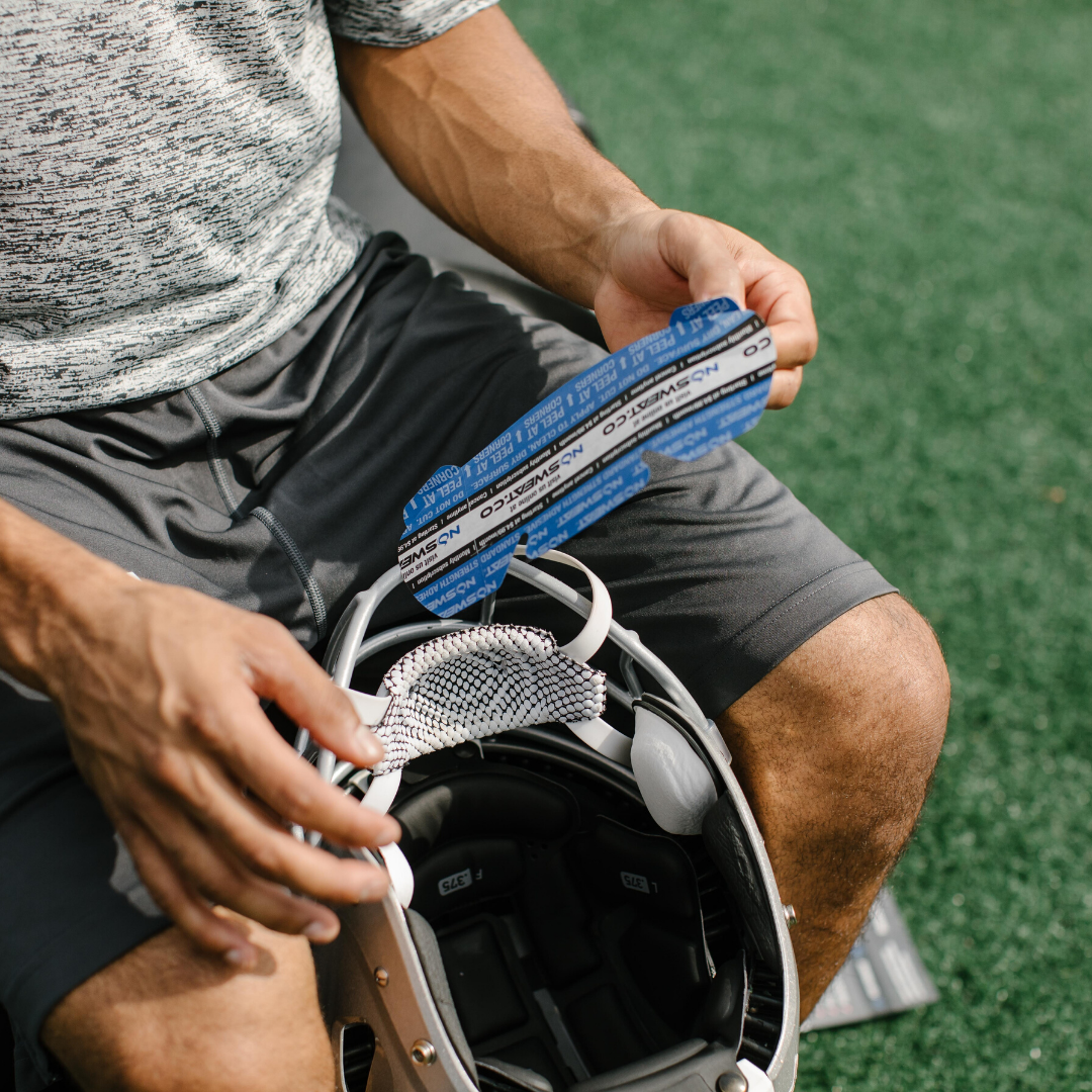 football helmet care Football Helmet Sweat Liners – NoSweat